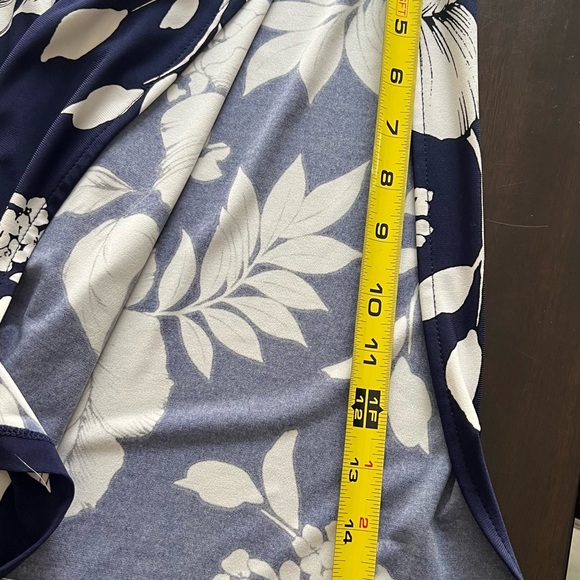 Anne Klein blue floral maxi dress size 14 - Picture 5 of 7